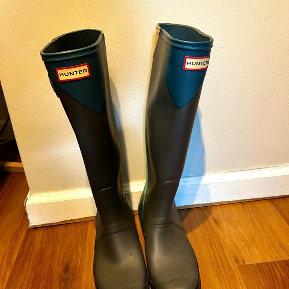 RARE Womens Hunter multicolor tall rain boots - Picture 5 of 8